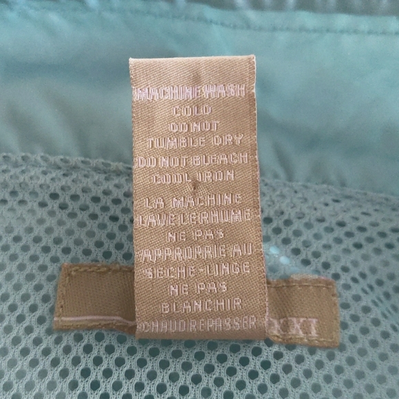 Forever 21 Blue Zip up Nylon Jacket with Mesh Lining Sz L Juniors - Picture 8 of 8